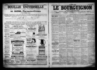 3 vues  - Le Bourguignon : journal de la démocratie radicale, n° 122, jeudi 25 mai 1899 (ouvre la visionneuse)