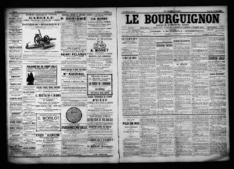 3 vues  - Le Bourguignon : journal de la démocratie radicale, n° 125, dimanche 28 mai 1899 (ouvre la visionneuse)