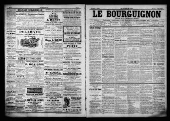 3 vues  - Le Bourguignon : journal de la démocratie radicale, n° 127, mercredi 31 mai 1899 (ouvre la visionneuse)
