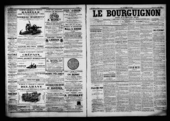 3 vues  - Le Bourguignon : journal de la démocratie radicale, n° 131, dimanche 4 juin 1899 (ouvre la visionneuse)