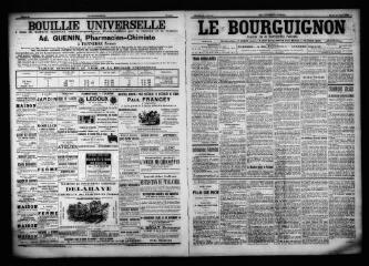 3 vues  - Le Bourguignon : journal de la démocratie radicale, n° 150, mardi 27 juin 1899 (ouvre la visionneuse)