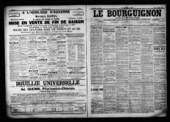 3 vues  - Le Bourguignon : journal de la démocratie radicale, n° 156, mardi 4 juillet 1899 (ouvre la visionneuse)