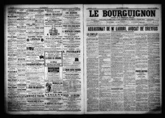 3 vues  - Le Bourguignon : journal de la démocratie radicale, n° 190, mardi 15 août 1899 (ouvre la visionneuse)
