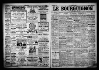3 vues  - Le Bourguignon : journal de la démocratie radicale, n° 192, jeudi 17 août 1899 (ouvre la visionneuse)