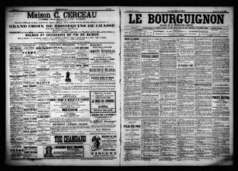 3 vues  - Le Bourguignon : journal de la démocratie radicale, n° 196, mardi 22 août 1899 (ouvre la visionneuse)