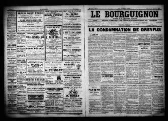 3 vues  - Le Bourguignon : journal de la démocratie radicale, n° 213, dimanche 10 septembre 1899 (ouvre la visionneuse)