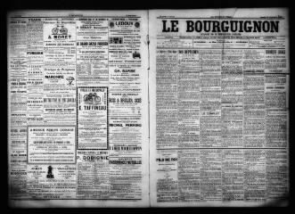 3 vues  - Le Bourguignon : journal de la démocratie radicale, n° 218, samedi 16 septembre 1899 (ouvre la visionneuse)
