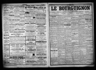 3 vues  - Le Bourguignon : journal de la démocratie radicale, n° 229, vendredi 29 septembre 1899 (ouvre la visionneuse)