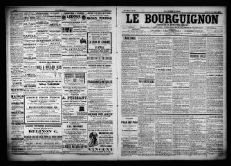 3 vues  - Le Bourguignon : journal de la démocratie radicale, n° 235, vendredi 6 octobre 1899 (ouvre la visionneuse)