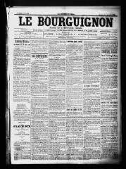 3 vues  - Le Bourguignon : journal de la démocratie radicale, n° 242, samedi 14 octobre 1899 (ouvre la visionneuse)