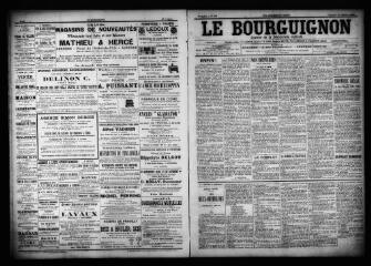 3 vues  - Le Bourguignon : journal de la démocratie radicale, n° 252, vendredi 27 octobre 1899 (ouvre la visionneuse)