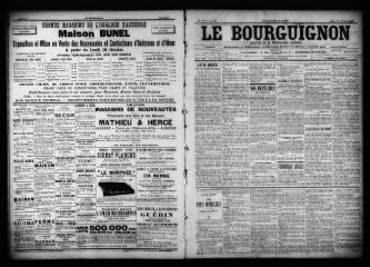 3 vues  - Le Bourguignon : journal de la démocratie radicale, n° 255, mardi 31 octobre 1899 (ouvre la visionneuse)
