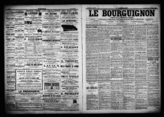 3 vues  - Le Bourguignon : journal de la démocratie radicale, n° 274, mercredi 22 novembre 1899 (ouvre la visionneuse)