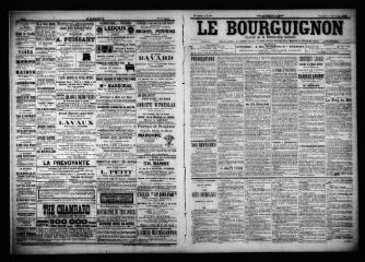 3 vues  - Le Bourguignon : journal de la démocratie radicale, n° 282, vendredi 1er décembre 1899 (ouvre la visionneuse)