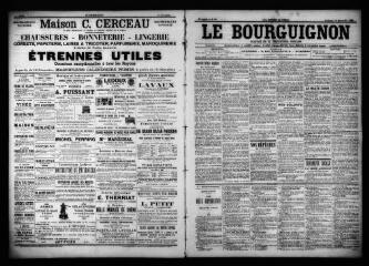 3 vues  - Le Bourguignon : journal de la démocratie radicale, n° 294, vendredi 15 décembre 1899 (ouvre la visionneuse)