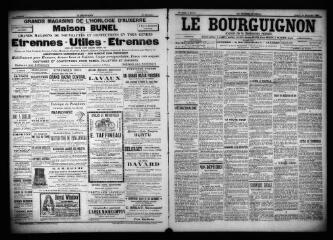 3 vues  - Le Bourguignon : journal de la démocratie radicale, n° 301, samedi 23 décembre 1899 (ouvre la visionneuse)