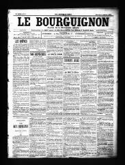 3 vues  - Le Bourguignon : journal de la démocratie radicale, n° 1, mercredi 3 janvier 1900 (ouvre la visionneuse)