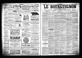 3 vues  - Le Bourguignon : journal de la démocratie radicale, n° 10, samedi 13 janvier 1900 (ouvre la visionneuse)