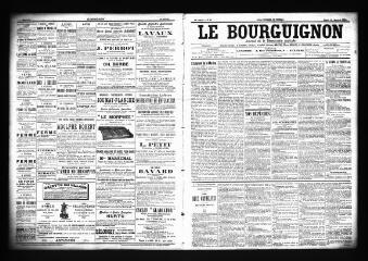 3 vues  - Le Bourguignon : journal de la démocratie radicale, n° 12, mardi 16 janvier 1900 (ouvre la visionneuse)