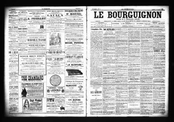 3 vues  - Le Bourguignon : journal de la démocratie radicale, n° 16, samedi 20 janvier 1900 (ouvre la visionneuse)