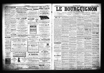 3 vues  - Le Bourguignon : journal de la démocratie radicale, n° 28, vendredi 2 février 1900 (ouvre la visionneuse)
