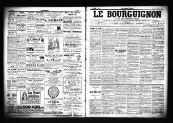 3 vues  - Le Bourguignon : journal de la démocratie radicale, n° 29, samedi 3 février 1900 (ouvre la visionneuse)