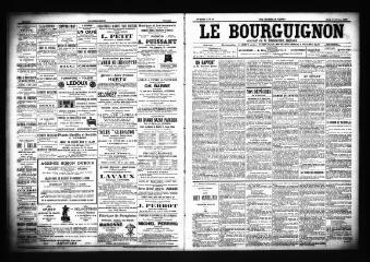 3 vues  - Le Bourguignon : journal de la démocratie radicale, n° 33, jeudi 8 février 1900 (ouvre la visionneuse)
