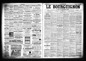3 vues  - Le Bourguignon : journal de la démocratie radicale, n° 34, vendredi 9 février 1900 (ouvre la visionneuse)