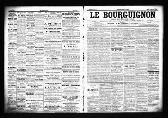 3 vues  - Le Bourguignon : journal de la démocratie radicale, n° 37, mardi 13 février 1900 (ouvre la visionneuse)