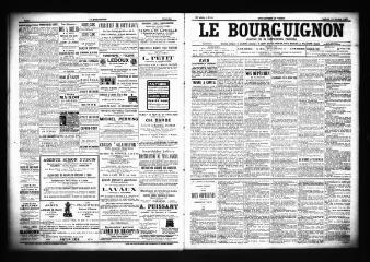 3 vues  - Le Bourguignon : journal de la démocratie radicale, n° 40, vendredi 16 février 1900 (ouvre la visionneuse)