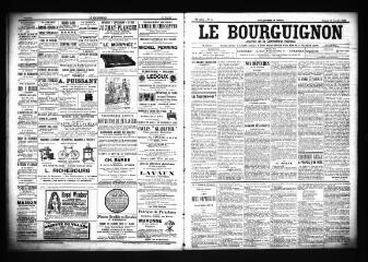 3 vues  - Le Bourguignon : journal de la démocratie radicale, n° 41, samedi 17 février 1900 (ouvre la visionneuse)