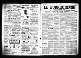 3 vues  - Le Bourguignon : journal de la démocratie radicale, n° 45, jeudi 22 février 1900 (ouvre la visionneuse)