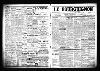 3 vues  - Le Bourguignon : journal de la démocratie radicale, n° 48, dimanche 25 février 1900 (ouvre la visionneuse)