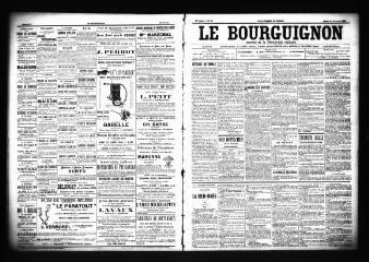 3 vues  - Le Bourguignon : journal de la démocratie radicale, n° 49, mardi 27 février 1900 (ouvre la visionneuse)
