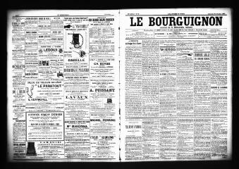 3 vues  - Le Bourguignon : journal de la démocratie radicale, n° 50, mercredi 28 février 1900 (ouvre la visionneuse)