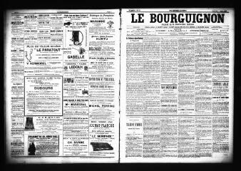 3 vues  - Le Bourguignon : journal de la démocratie radicale, n° 56, mercredi 7 mars 1900 (ouvre la visionneuse)
