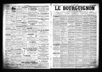 3 vues  - Le Bourguignon : journal de la démocratie radicale, n° 61, mardi 13 mars 1900 (ouvre la visionneuse)