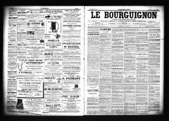 3 vues  - Le Bourguignon : journal de la démocratie radicale, n° 62, mercredi 14 mars 1900 (ouvre la visionneuse)