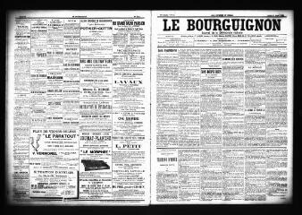 3 vues  - Le Bourguignon : journal de la démocratie radicale, n° 63, jeudi 15 mars 1900 (ouvre la visionneuse)