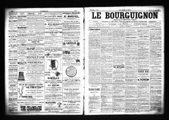 3 vues  - Le Bourguignon : journal de la démocratie radicale, n° 68, mercredi 21 mars 1900 (ouvre la visionneuse)