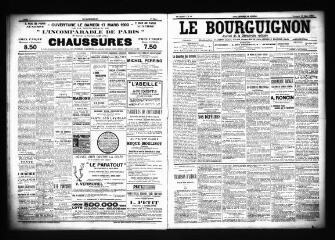 3 vues  - Le Bourguignon : journal de la démocratie radicale, n° 70, vendredi 23 mars 1900 (ouvre la visionneuse)
