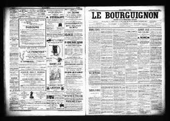 3 vues  - Le Bourguignon : journal de la démocratie radicale, n° 72, dimanche 25 mars 1900 (ouvre la visionneuse)