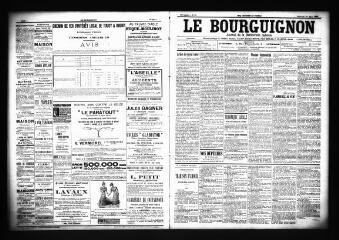 3 vues  - Le Bourguignon : journal de la démocratie radicale, n° 76, vendredi 30 mars 1900 (ouvre la visionneuse)