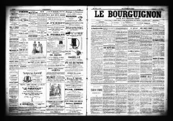 3 vues  - Le Bourguignon : journal de la démocratie radicale, n° 78, dimanche 1er avril 1900 (ouvre la visionneuse)