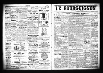 3 vues  - Le Bourguignon : journal de la démocratie radicale, n° 80, mercredi 4 avril 1900 (ouvre la visionneuse)
