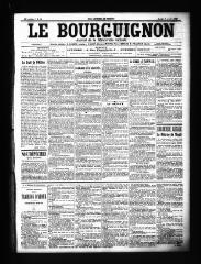 3 vues  - Le Bourguignon : journal de la démocratie radicale, n° 81, jeudi 5 avril 1900 (ouvre la visionneuse)