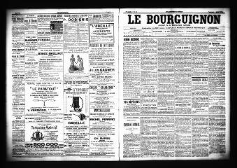 3 vues  - Le Bourguignon : journal de la démocratie radicale, n° 82, vendredi 6 avril 1900 (ouvre la visionneuse)
