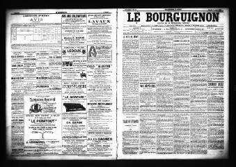 3 vues  - Le Bourguignon : journal de la démocratie radicale, n° 83, samedi 7 avril 1900 (ouvre la visionneuse)
