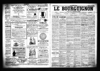 3 vues  - Le Bourguignon : journal de la démocratie radicale, n° 84, dimanche 8 avril 1900 (ouvre la visionneuse)
