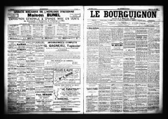 3 vues  - Le Bourguignon : journal de la démocratie radicale, n° 85, mardi 10 avril 1900 (ouvre la visionneuse)